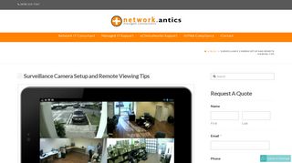 Surveillance Camera Setup and Remote Viewing Tips - Network Antics