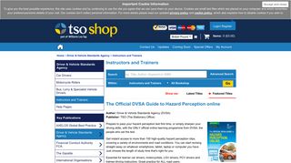 The Official DVSA Guide to Hazard Perception online - TSO Shop