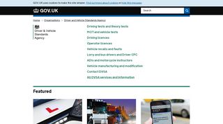 Driver and Vehicle Standards Agency - GOV.UK
