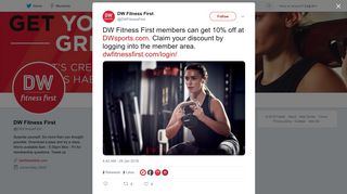 DW Fitness First on Twitter: 