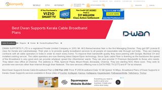 Best Dwan Supports Kerala Cable Broadband Plans - Komparify