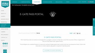 E-Gate Pass Portal - Dubai South
