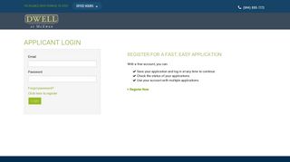 Login to Dwell at McEwen to track your account | Dwell at McEwen