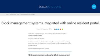 Block management software: online portal for tenants and contractors