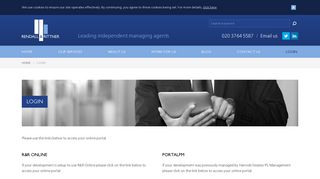 Login | Residential property management London and UK
