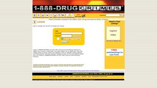 Login to 1888DRUGCRIMES.com DUI, DWI, Drug & Criminal Attorney ...