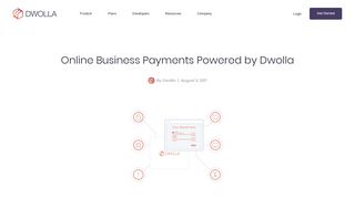Online Business Payments Powered by Dwolla
