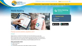 Water and Power Community Credit Union: WPCCU Mobile App