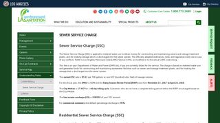 Sewer Service Charge - LA Sanitation