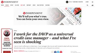 I work for the DWP as a universal credit case manager – and what I've ...