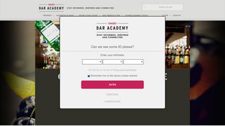 Diageo Bar Academy | E-learning