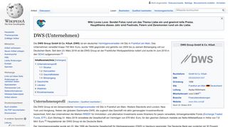 DWS (Unternehmen) – Wikipedia