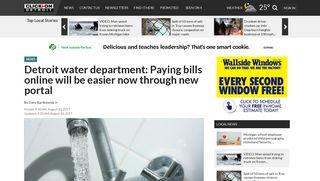 Detroit water department: Paying bills online will be easier...