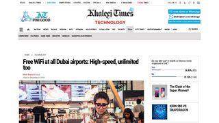 Free WiFi at all Dubai airports: High-speed, unlimited too - Khaleej ...