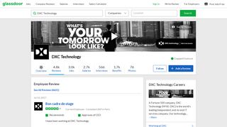 DXC Technology - Bon cadre de stage | Glassdoor