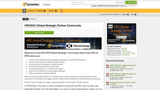 HPE/DXC Global Strategic Partner Community | Symantec Connect