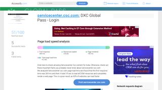 Access servicecenter.csc.com. DXC Global Pass - Login