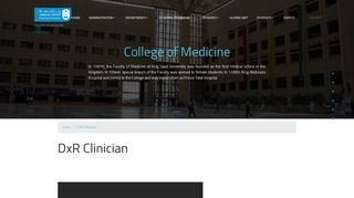 DxR Clinician | College of Medicine