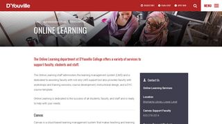 Online Learning | D'Youville - D'Youville College