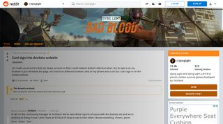 Cant sign into dockets website : dyinglight - Reddit