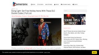 Dying Light: Get Free Holiday Items With These DLC Docket Codes ...