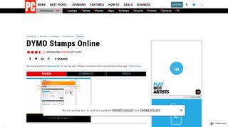 DYMO Stamps Online Software - Review 2012 - PCMag UK
