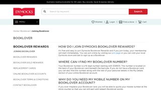 Dymocks - Joining Booklover