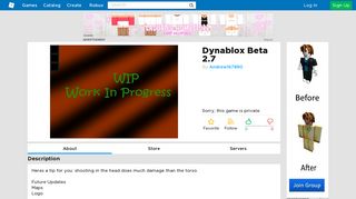 Dynablox Beta 2.7 - Roblox