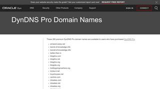 Find Domain Names for your DynDNS Pro Plan - Dyn