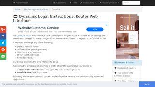 Dynalink Login: How to Access the Router Settings | RouterReset