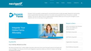 Dynamic Forms - Next Gen Web Solutions