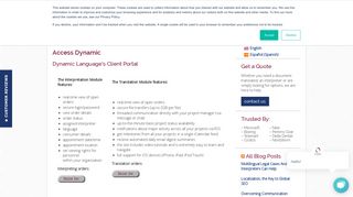 Client Portal | Dynamic Language