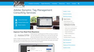 Adobe Dynamic Tag Manager (DTM) Consulting Services