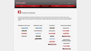 Products & Brands - Dynamic Tire
