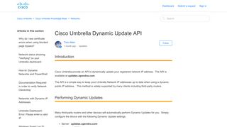 Cisco Umbrella Dynamic Update API – Cisco Umbrella