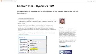 Gonzalo Ruiz - Dynamics CRM: How to access CRM from different ...