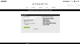 Welcome to Dynamite - Dynamite Clothing