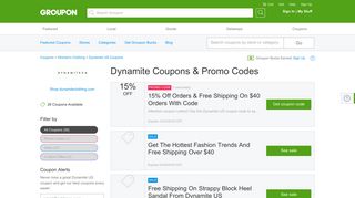 Dynamite Coupons, Promo Codes & Deals 2019 - Groupon