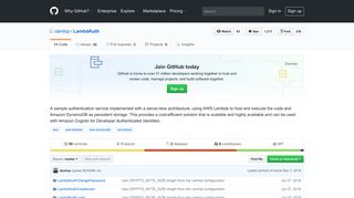 GitHub - danilop/LambdAuth: A sample authentication service ...
