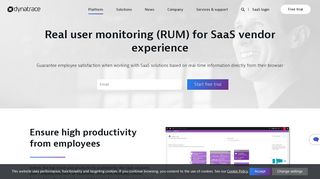 Real user monitoring (RUM) for SaaS vendor experience | Dynatrace