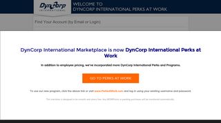 Find Your Account (by Email or Login) - DynCorp International Perks ...