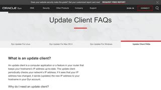 Update Client for DynDNS Customer & Update Client - Dyn