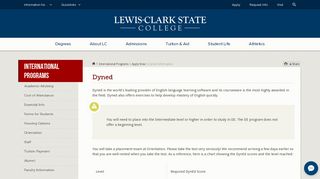 Dyned - International Programs | Lewis-Clark State