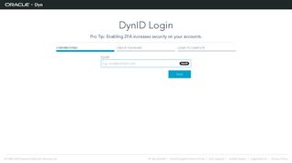 Login | Dyn Portal - DynID Login