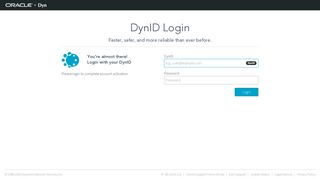 DynID Login - Dyn Portal