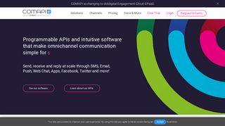 COMAPI Omnichannel Messaging CPaaS Live Chat Solution Global ...
