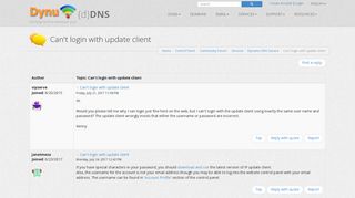 Can't login with update client | Community Forum | Dynu User Group