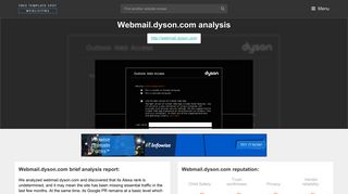 Webmail.dyson.com - Popular Website Reviews - FreeTemplateSpot