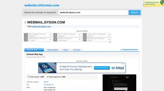 webmail.dyson.com at WI. Outlook Web App - Website Informer