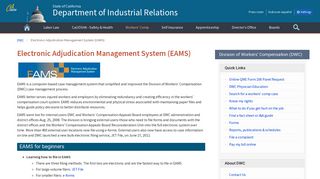 DWC Electronic Adjudication Management System (EAMS)